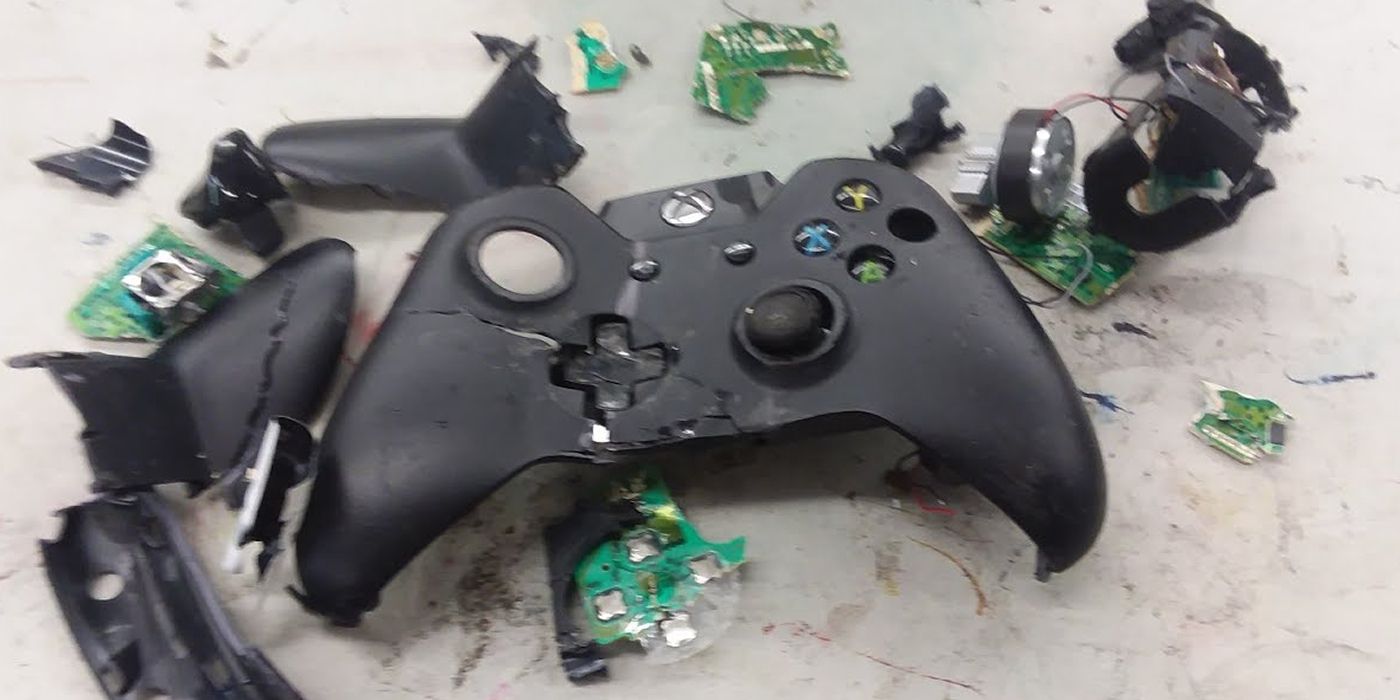 RIP Controller - Victim of Rage Quitting