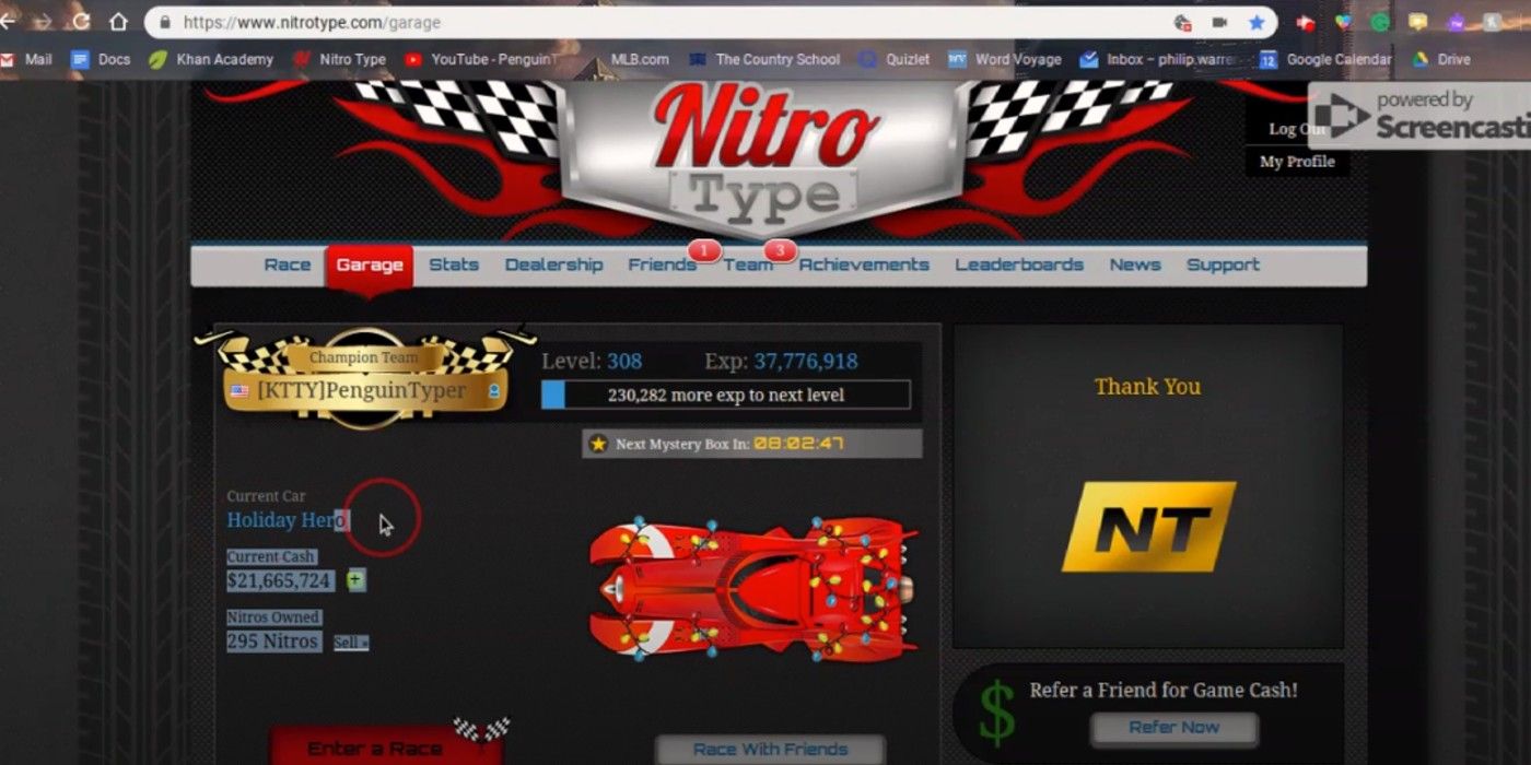 Nitro Type - Raid Friend Race