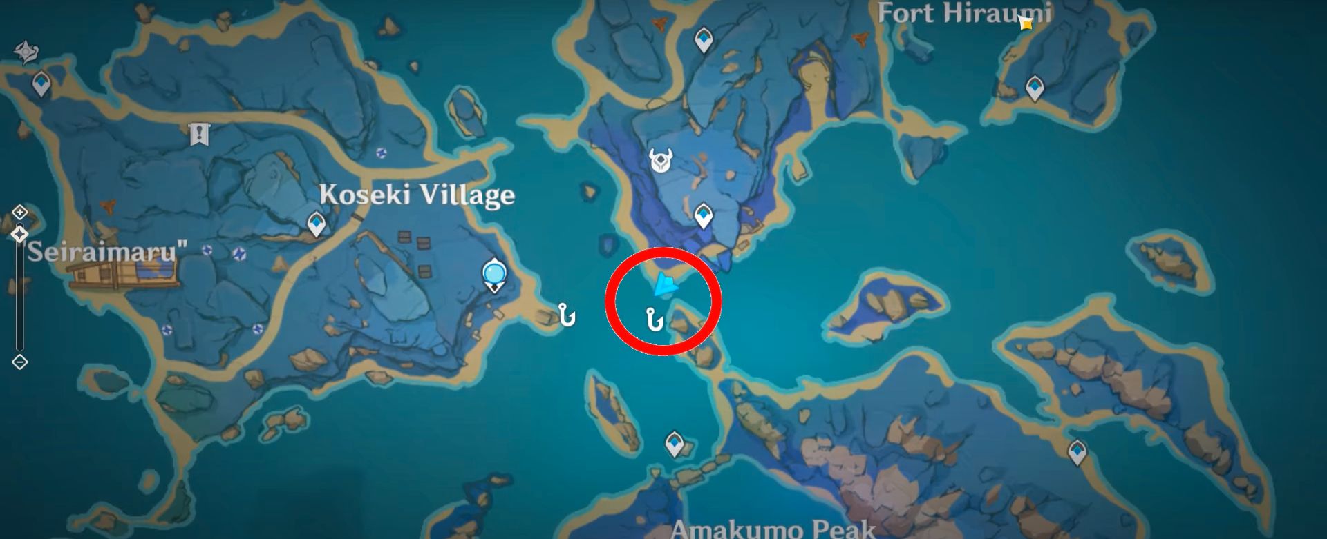 Fort Hiraumi Pufferfish Spawn Location