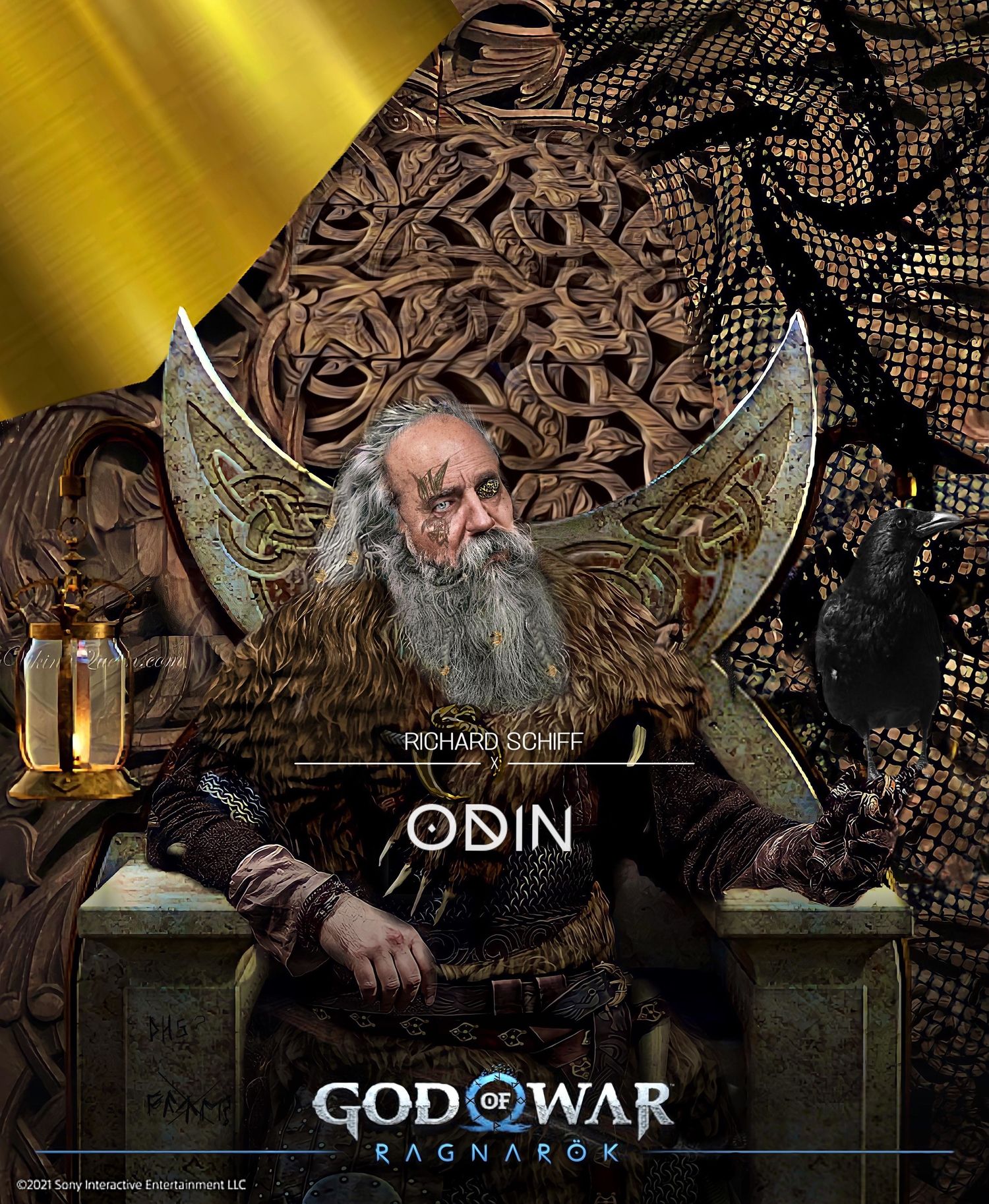Becca's Whimsical Blog of Art. — Odin from God of War Ragnarok
