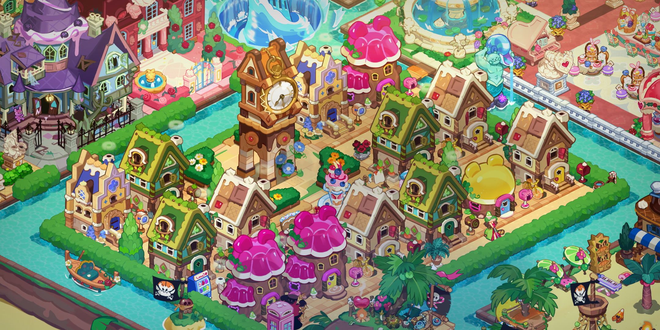 Cookie castle. Куки РАН кингдом. Cookie Run Kingdom королевства. Куки РАН кингдом постройки. Cookie Run Kingdom планировка.