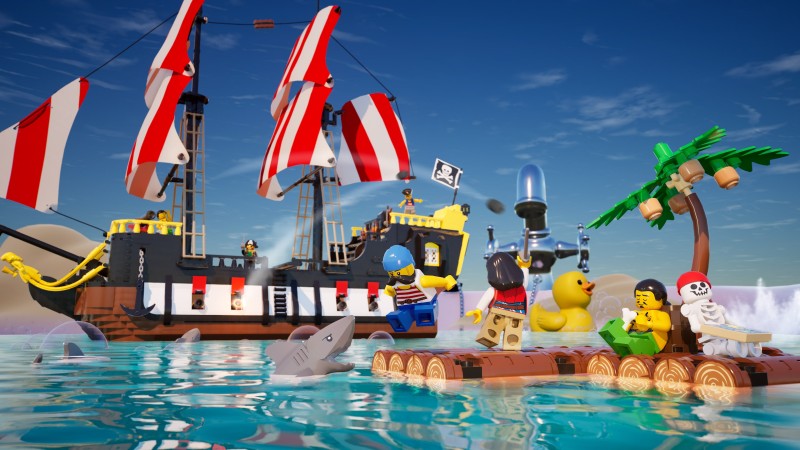 lego fortnite new islands raft survival obby fun